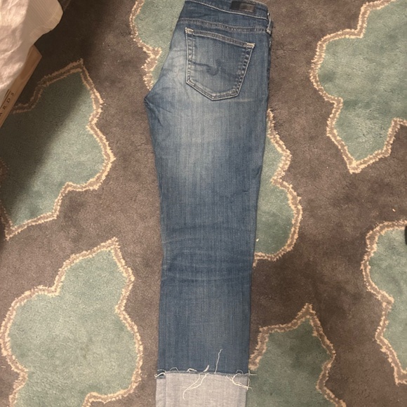 AG Adriano Goldschmied The Stevie slim straight Cuff Jeans Sz 26 - Picture 1 of 5